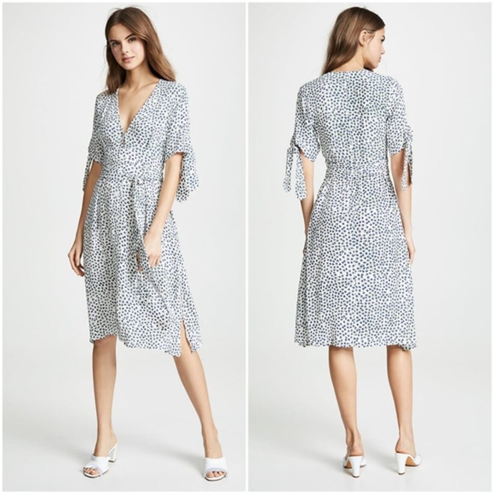 FAITHFULL THE BRAND Nina Midi Dress in Rae